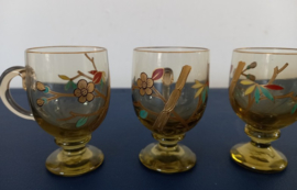 Likeurset van groen glas
