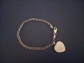 Zilveren armband met hart