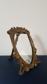 Art nouveau fotolijst met glasplaatje