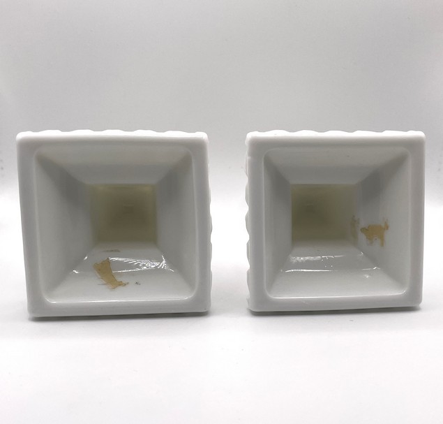 Set melkglas kandelaars