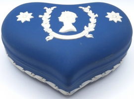 Hartvormig Wedgwood doosje jubileum Elizabeth