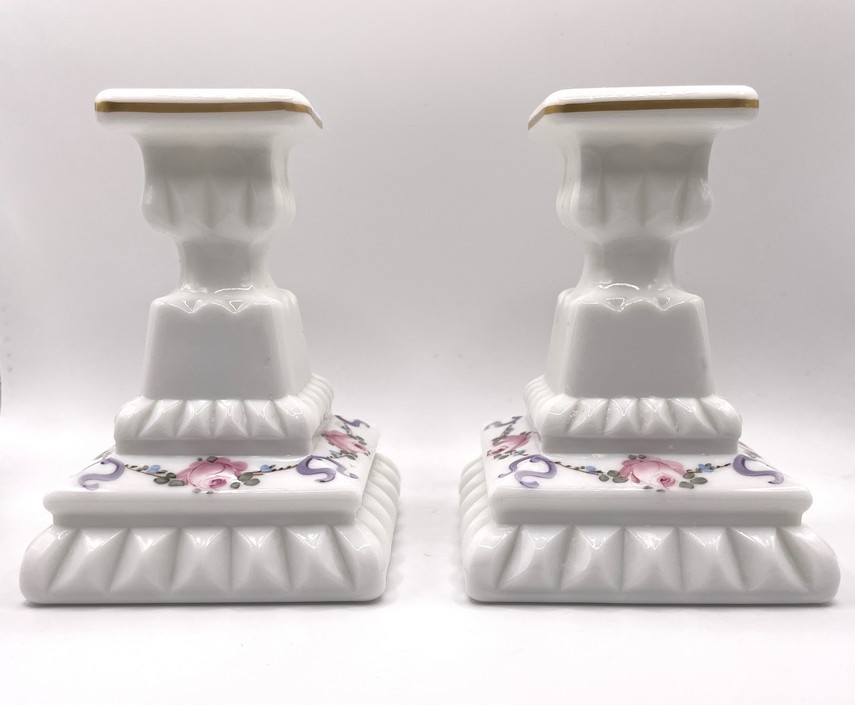 Set melkglas kandelaars