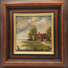 Hollands tafereel van boerderij