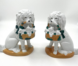 Set porseleinen poedels