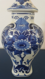 Blauw / witte dekselpot "Delft"