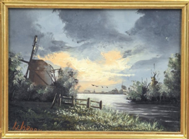 Olieverfschilderij W. Kroon