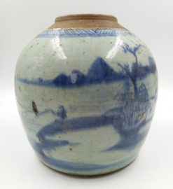 Chinese gemberpot met rijke decoratie