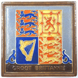 Cloisonné tegeltje 'Groot Brittannië'