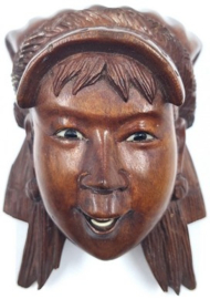 Indonesisch houten wandmasker