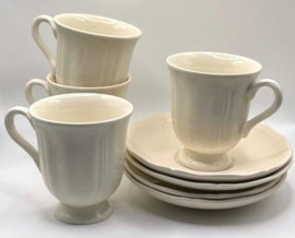 Wedgwood - Set van 4 kop en schotels