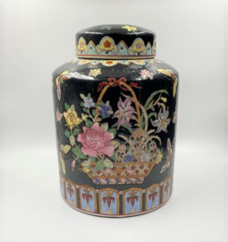 Grote Chinese famille noire gemberpot