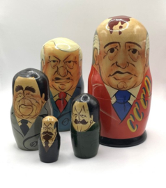 5-delige matroesjka Russische leiders