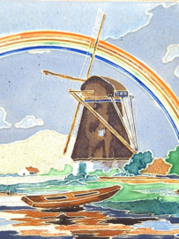 Cloisonné oorlog tegeltje 1943