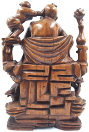 Houten wijsgeer met leerling