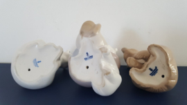 3 Lladro beeldjes, inuit met beren