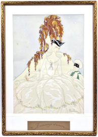 Pochoir Max Nimoy - 'Il romanzo d’amore'