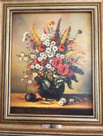 Kleurrijk stilleven door C. Pila