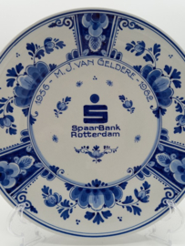 Bord Spaarbank Rotterdam van de Porceleyne Fles