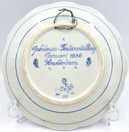 Delfts blauw jubileumbord Konijnenfokkersbond