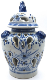 Chinees wierrookpotje met tempelleeuw 