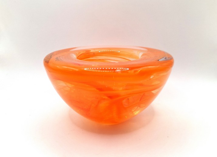 Kosta Boda - Waxinelichthouder oranje