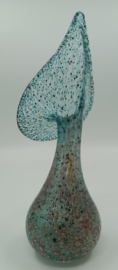 Blauwe art deco vaas