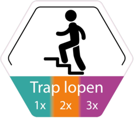 Vloersticker Trap lopen