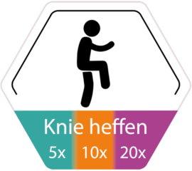 Vloersticker Knie heffen