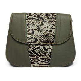 Fairtrade restleer schoudertas