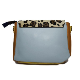 Fairtrade restleer schoudertas