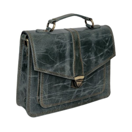 Fairtrade restleer handtas