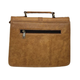 Fairtrade restleer handtas