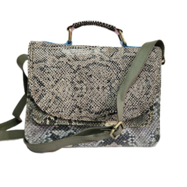 Fairtrade restleer handtas