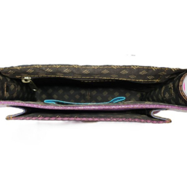 Fairtrade restleer handtas