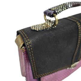 Fairtrade restleer handtas