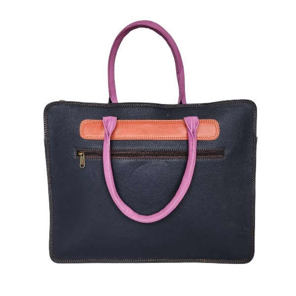 Fairtrade restleer laptoptas