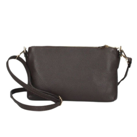 Trendy leren schoudertas