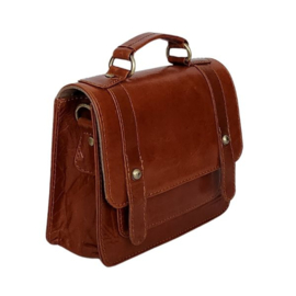 Fairtrade restleer handtas