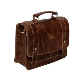 Fairtrade restleer handtas