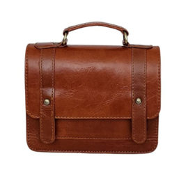Fairtrade restleer handtas