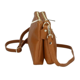 Trendy leren schoudertas
