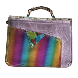 Fairtrade restleer handtas