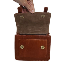 Fairtrade restleer handtas