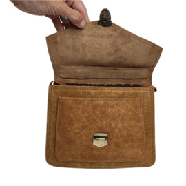 Fairtrade restleer handtas