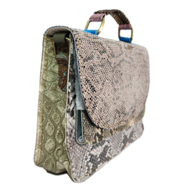 Fairtrade restleer handtas