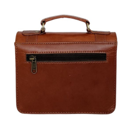 Fairtrade restleer handtas