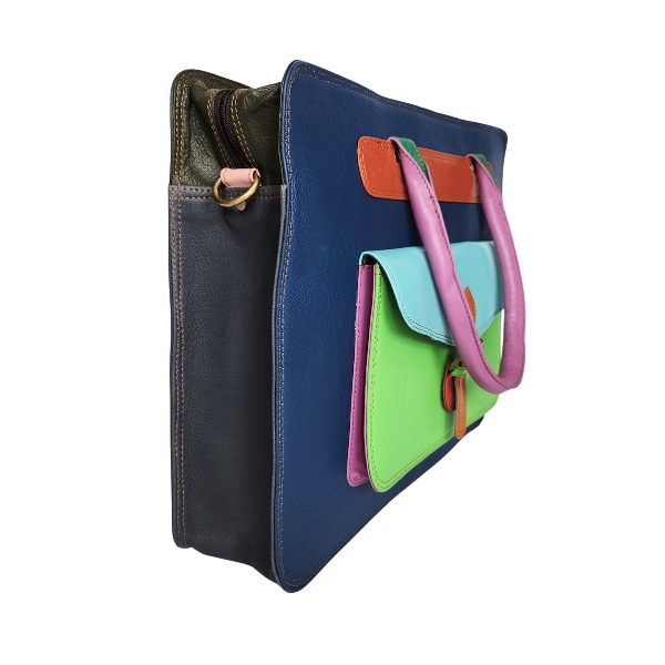 Fairtrade restleer laptoptas