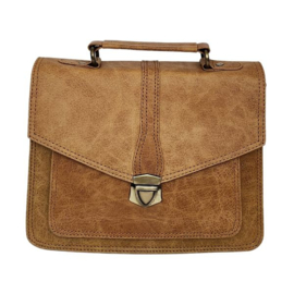 Fairtrade restleer handtas