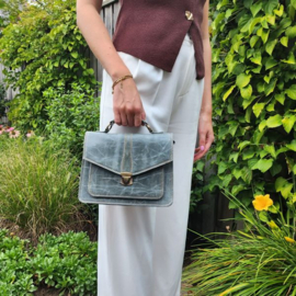 Fairtrade restleer handtas