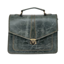 Fairtrade restleer handtas